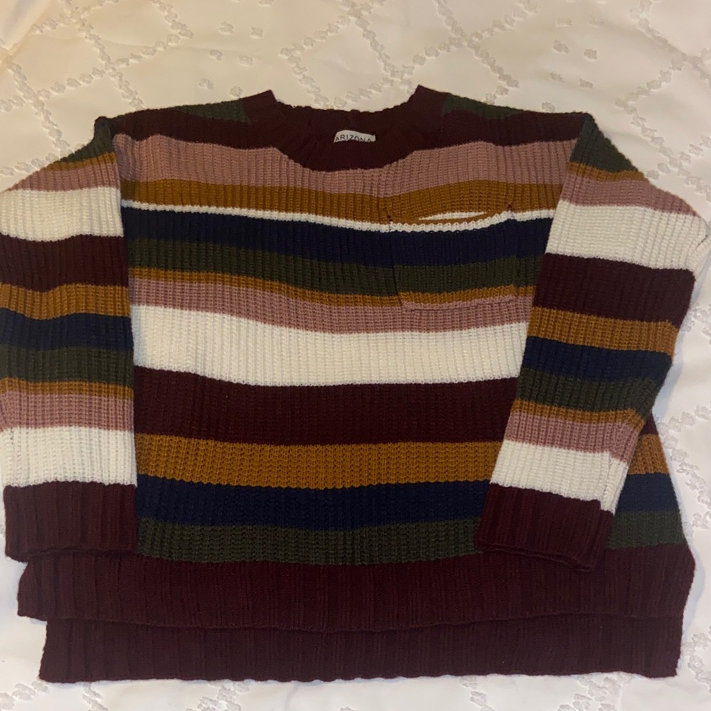 Arizona Jean Company Multicolor Striped Sweater